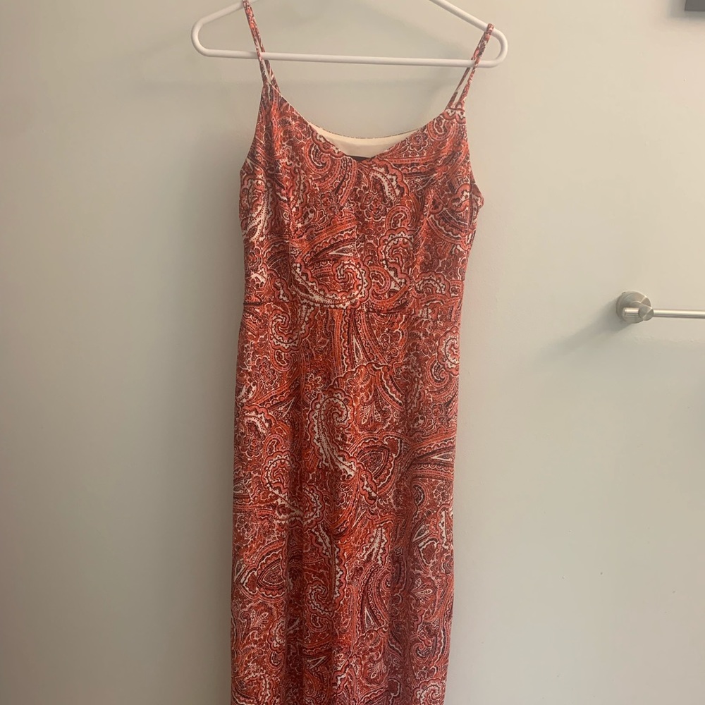 Paisley maxi dress, size small